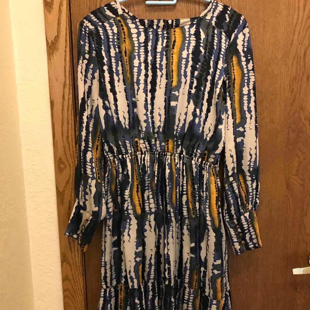 Blue Patterned Dress